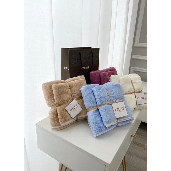 Set 2 khăn tắm thương hiệu cao cấp ( kèm rúi xách )