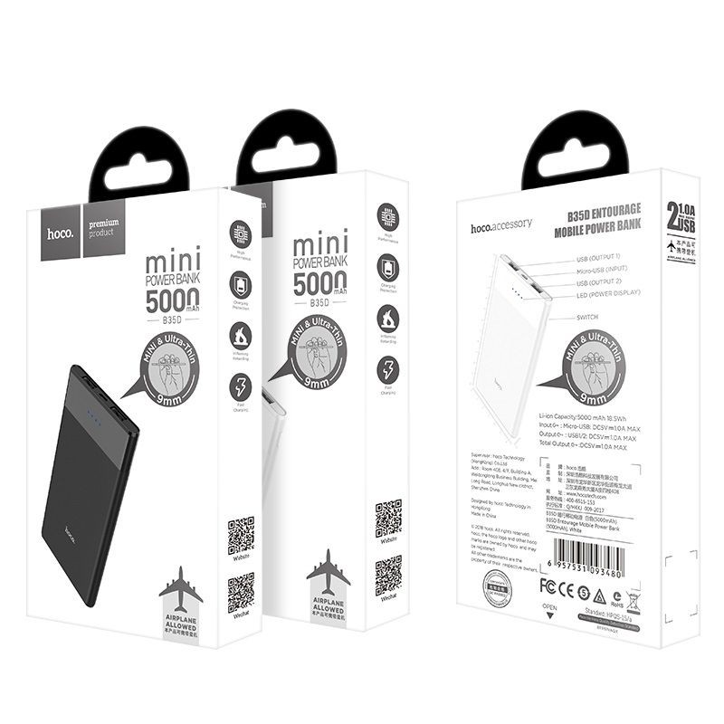 Sạc Dự Phòng Hoco B35D 5000mAh - Hàng chính hãng | BigBuy360 - bigbuy360.vn