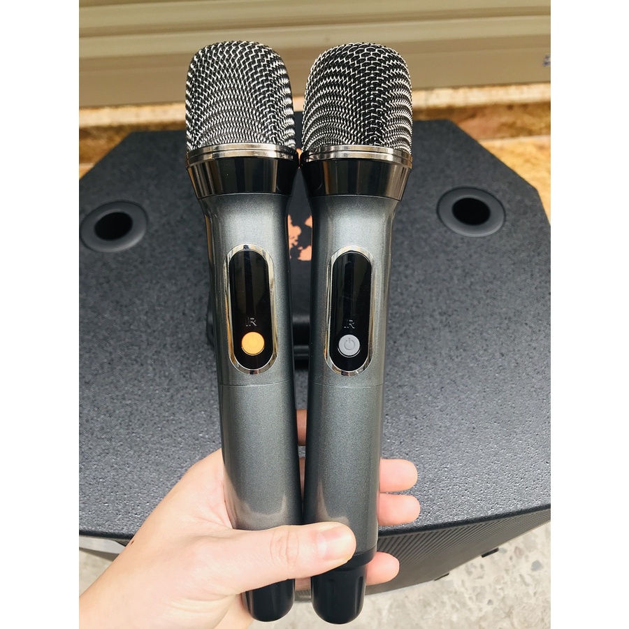 Loa kéo BNIB 18B, loa Bass 50 + Tặng 2 micro Kim loại UHF sét được tần số, loa kéo bảo hành 12 tháng