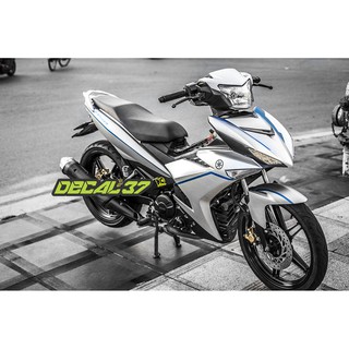 Tem Trùm Exciter 150 Bạc Light xanh