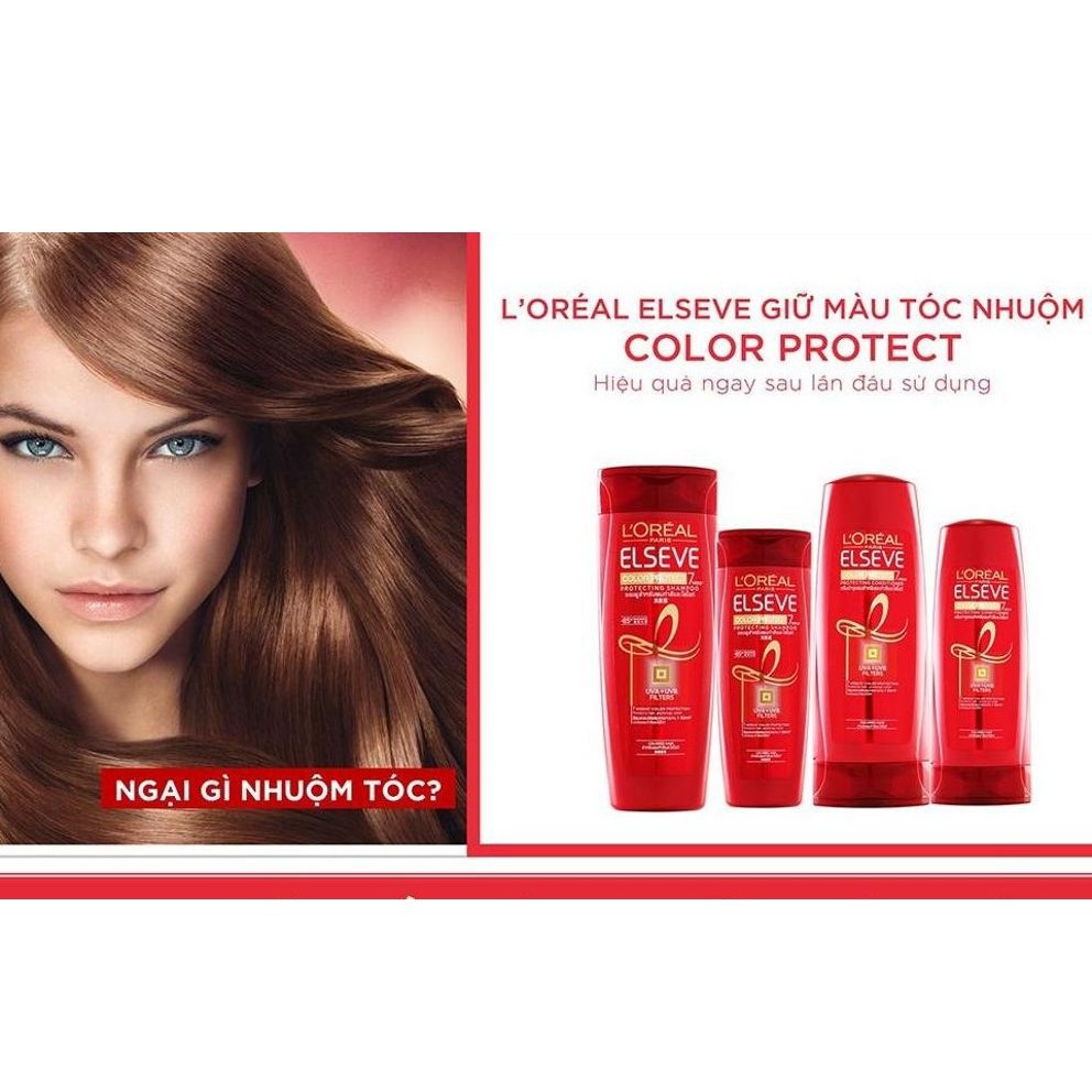 Dầu gội L'Oreal Paris ELSEVE COLOR PROTECT 7 WEEKS PROTECTING SHAMPOO Giữ màu tóc nhuộm 330 ml