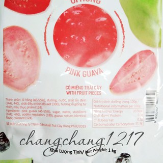 Mứt Chunky Andros (Ổi, Cherry Anh Đào) Túi 1kg