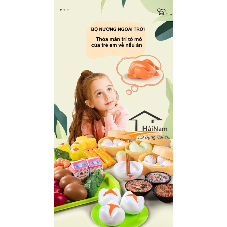 Bộ Đồ Chơi Nấu Ăn Nhà Bếp 88 Chi Tiết Cho Bé ( Có hộp )