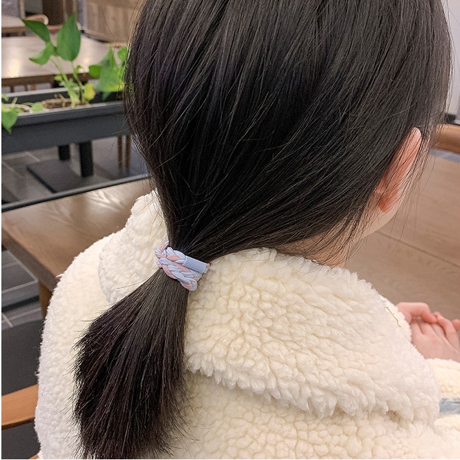 Bộ 2 Dây Cột Tóc Co Giãn Phong Cách Hàn Quốc Đơn Giản Thanh Lịch / Giá Đỡ Buộc Tóc Đuôi Ngựa Cho Nữ