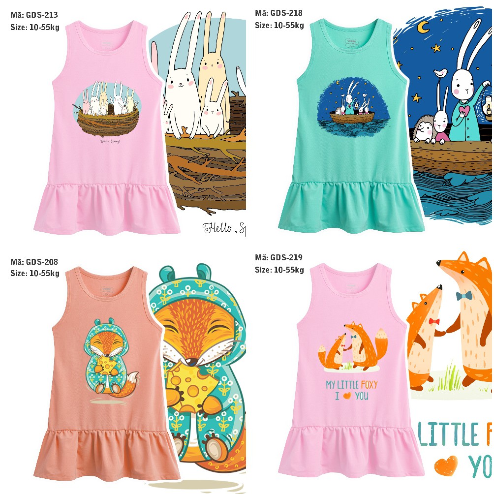 Đầm bé gái GUMMY 10-55kg e