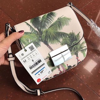 Túi đeo chéo nữ ZARA cây dừa