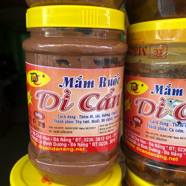 Mắm ruốc Dì Cẩn 500gram loại đặc biệt