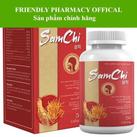 Samchi - Hỗ trợ giảm các biểu hiện tăng tiết đờm, ho nhiều, đau rát họng, hỗ trợ bổ phế ( hộp 50 viên)