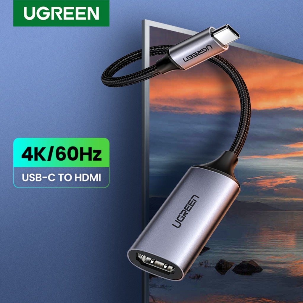 [Mã ELHACE giảm 4% đơn 300K] Cáp USB C to HDMI 2.0 4K@60Hz Cao Cấp Ugreen 70444 (Vỏ Nhôm) CM297