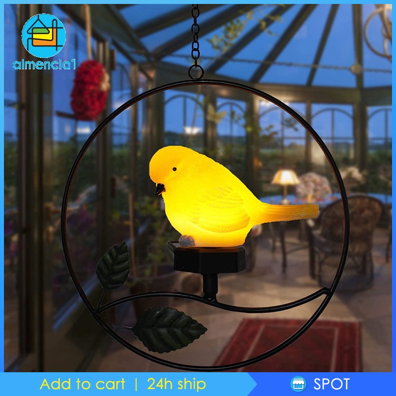 1 Đèn Led Treo Trang Trí Sân Vườn Hình Chim Cú Sử Dụng Năng Lượng Mặt Trời