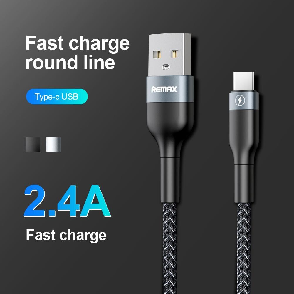 Cáp Sạc Nhanh Bọc Dù PD 20W iphone type C RC-64 Remax chính hãng