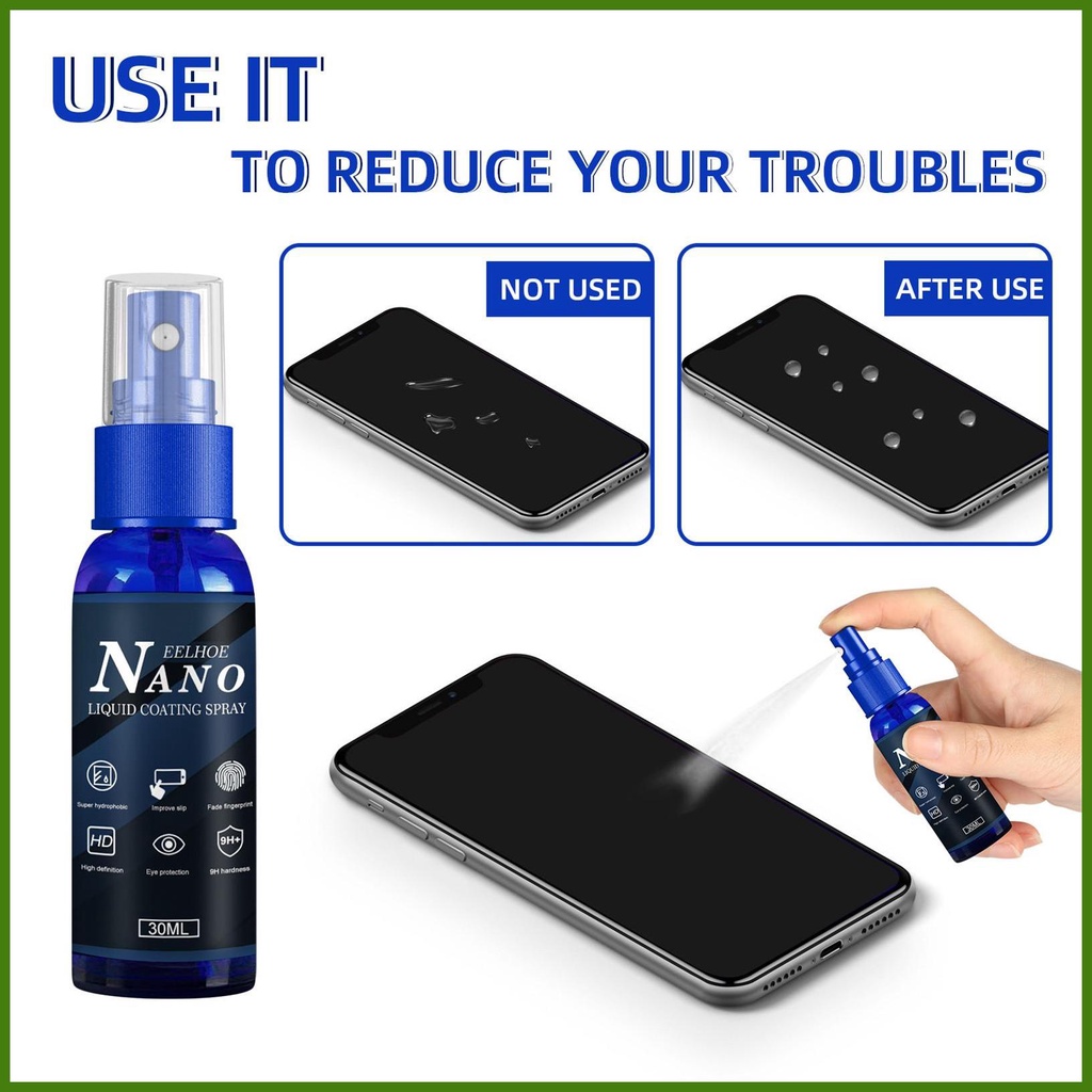 Bình Xịt Chống Trầy Chống Bám Vân Tay Bảo Vệ Màn Hình Tiện Dụng
