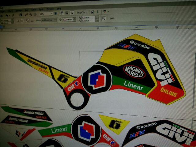 Tem rời xe MSX đặt in