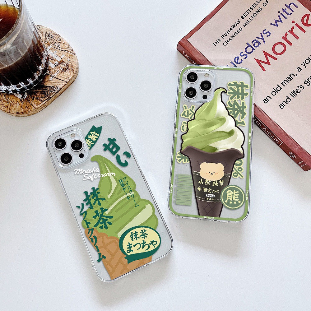 Ốp Điện Thoại Hình Gấu Ăn Món Tráng Miệng Cho Iphone 11 Pro Max 12 Pro Max 13 Pro Max Mini 6 7 8 6 7plus Se 2020 X Xs Xr 5 4