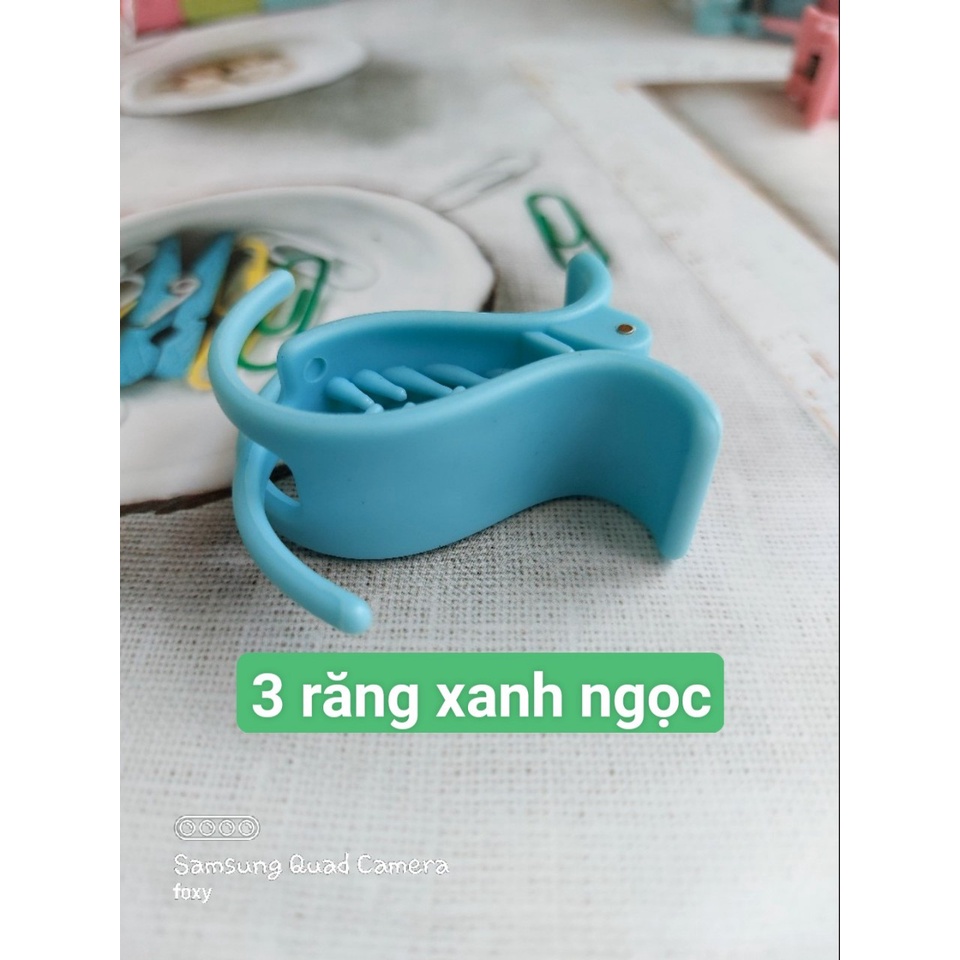 Kẹp càng cua 3-5 răng màu pastel , nhựa nhám HÀNG TỐT LOẠI 1 dẻo , chống gãy