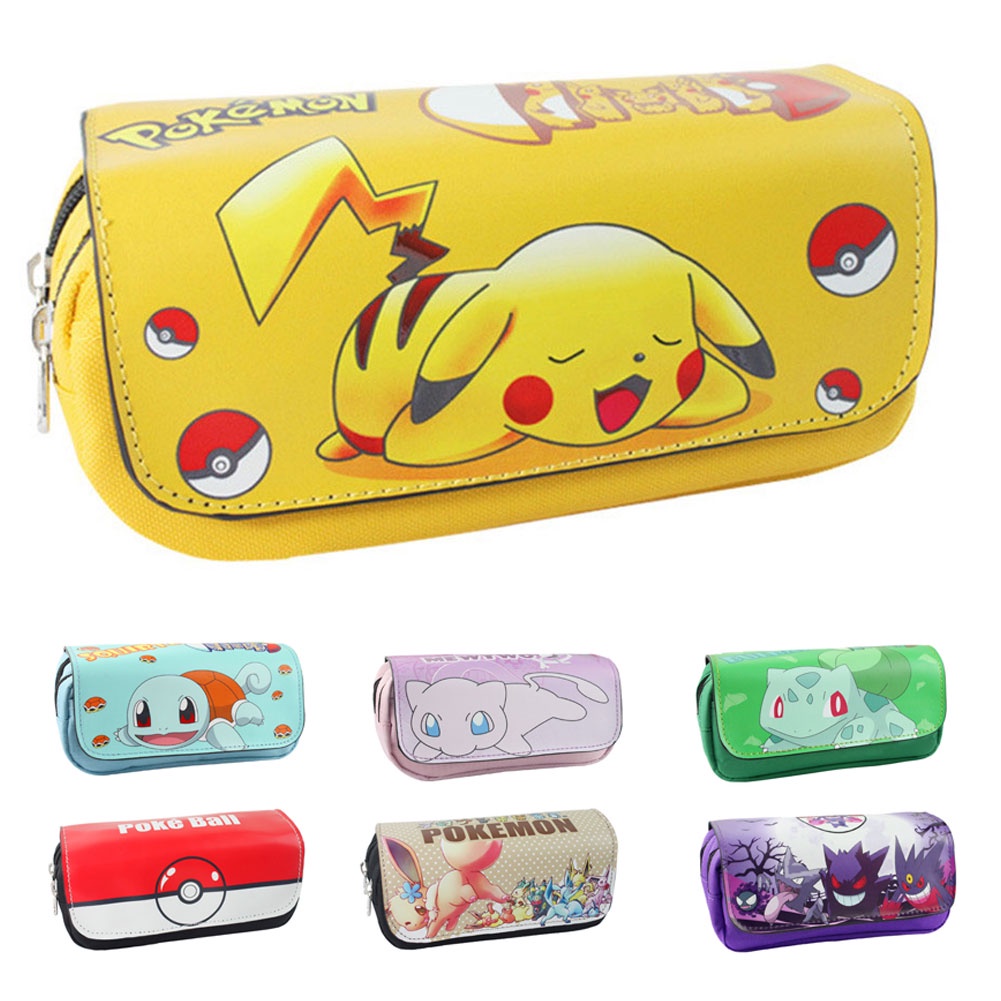 Hộp Đựng Bút Pokémon, Túi Đựng Văn Phòng Phẩm Hoạt Hình Pikachu Đen, Đồ Dùng Học Tập, Cặp Học Sinh, Quà Tặng Tiệc Sinh Nhật Cho Bé nana1.vn