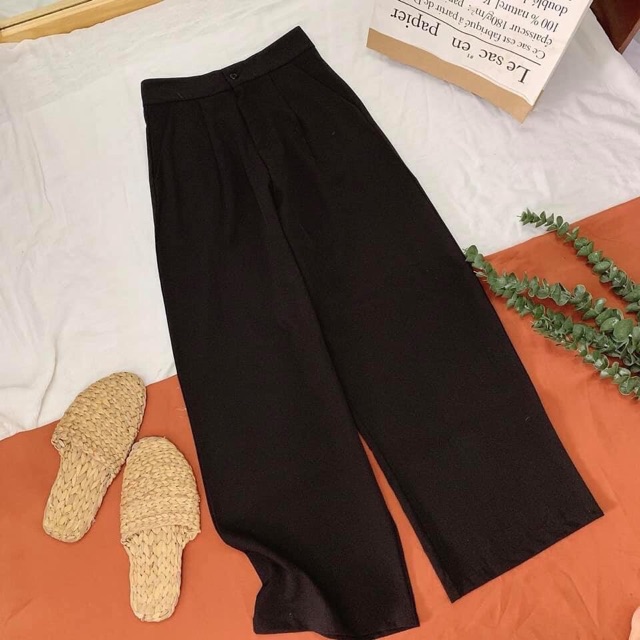 Quần tây ống rộng culottes,có clip thật inb lựa kiểu (3 loại :1 cúc,2 cúc ,khóa kéo) | BigBuy360 - bigbuy360.vn