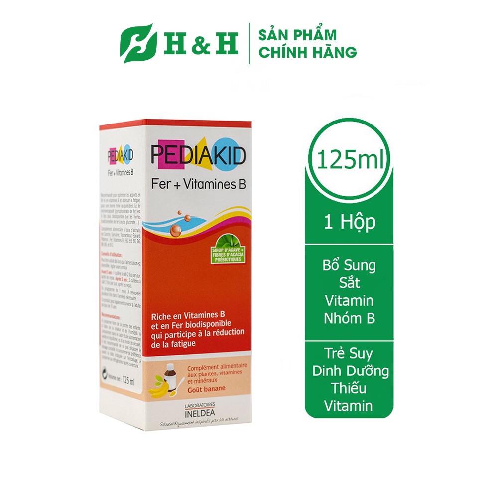 PEDIAKID FER +VITAMIN B bổ sung sắt và các vitamin nhóm B cho trẻ em