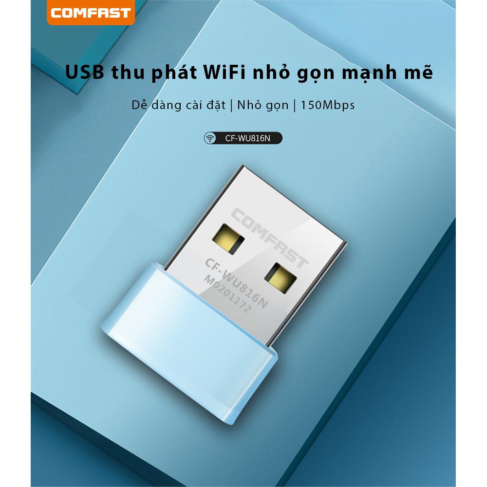 USB WiFi 2 trong 1 - 150Mbps Comfast - Chính hãng - Giá rẻ nhất thị trường