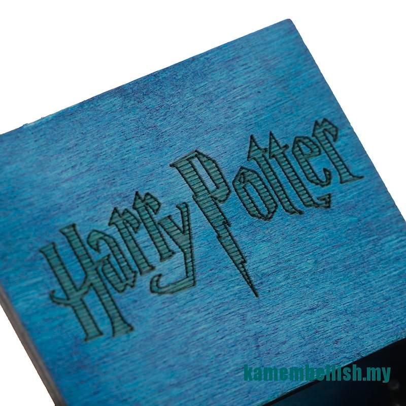 Hộp Nhạc Bằng Gỗ Hình Đồng Hồ Harry Potter