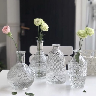 Bình hoa thuỷ tinh decor xinh xắn phong cách cổ điển
