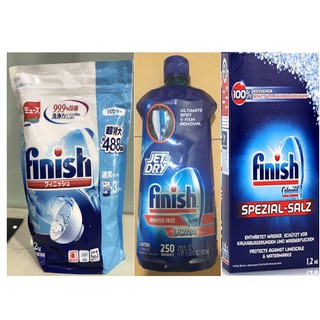 Combo bột rửa bát finish 2,2kg+ Muối finish 1,2kg+ Bóng finish 750 ml