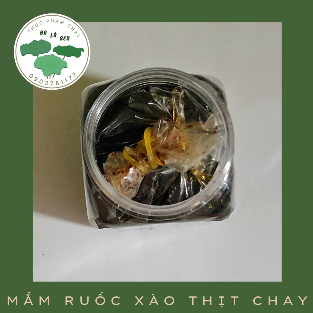 Mắm ruốc xào thịt chay Ba Lá Sen chế biến sẵn, bảo quản lâu 150gp