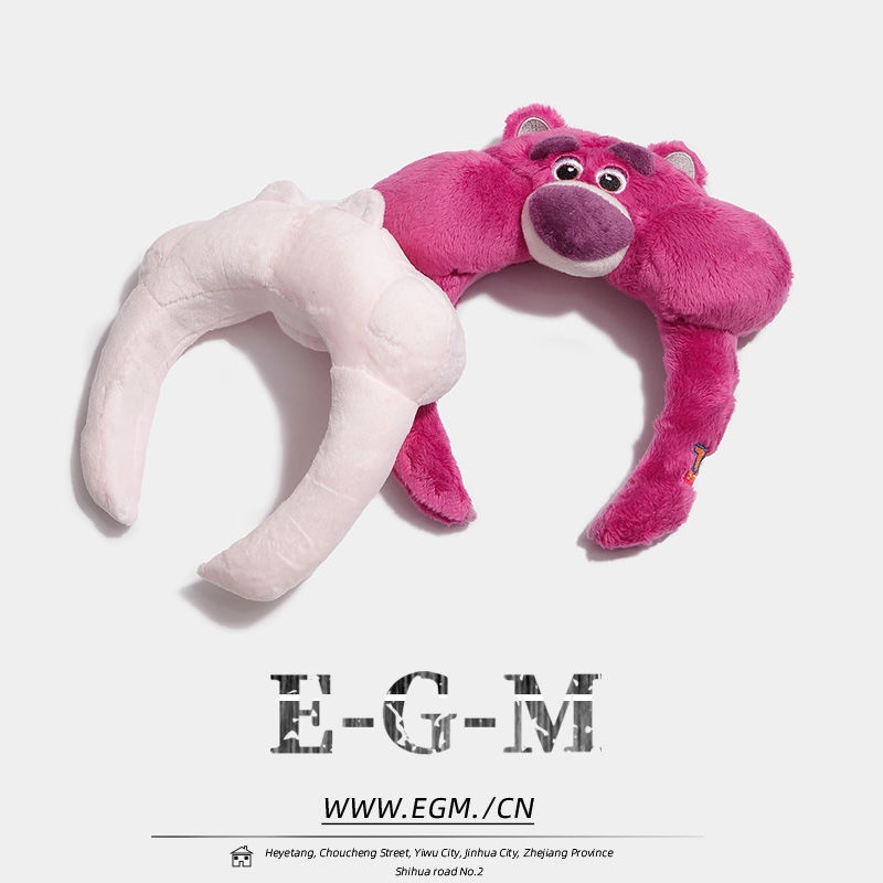 Kẹp Tóc Hình Gấu / Dâu Tây Bằng Lông Nhung Dễ Thương Xinh Xắn Cho Nữ