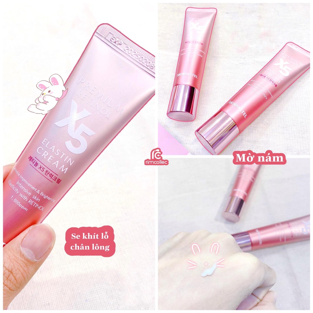 Kem Trẻ Hoá Da Retinol X5 Elastin 0,1% Cream Skinpastel 30ml