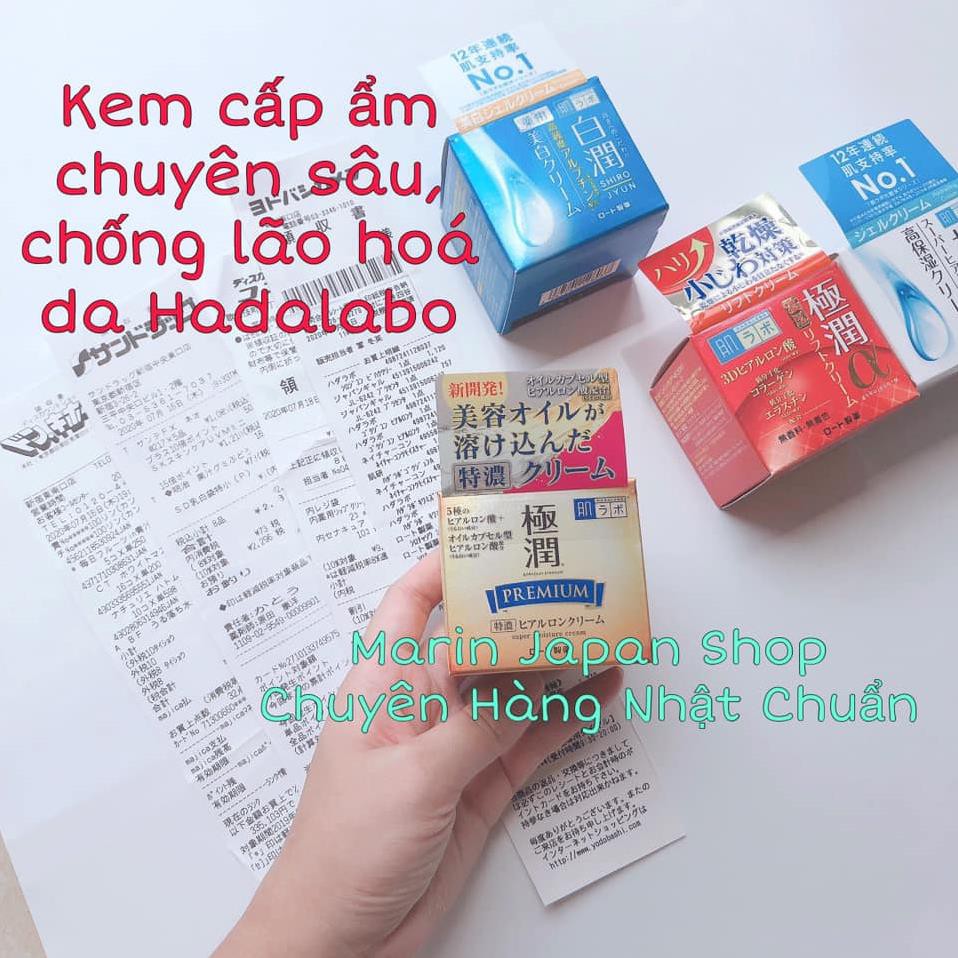 (Có bill siêu thị Nhật) Kem dưỡng Hadalabo shop về thêm đủ 4 màu của hãng rồi các chế ơi hàng nội địa Nhật nha
