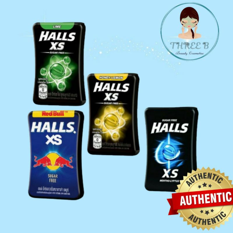 Kẹo Ngậm Halls Xs Không Đường Giúp Thơm Miệng,Gỉam Ho,Đau Họng