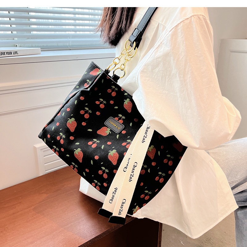 Túi Đeo Vai Vải canvas Cỡ Lớn Thời Trang Cho Nữ