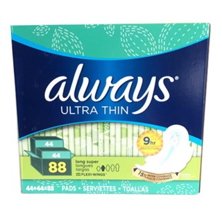 Băng vệ sinh Always Ultra Thin 9hrs long super 88 pad