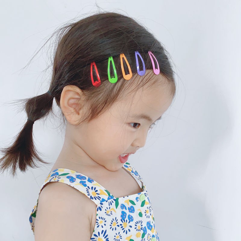 Hộp 30 kẹp tóc BB màu kẹo nhiều kiểu dáng và màu sắc tùy chọn dành cho trẻ em