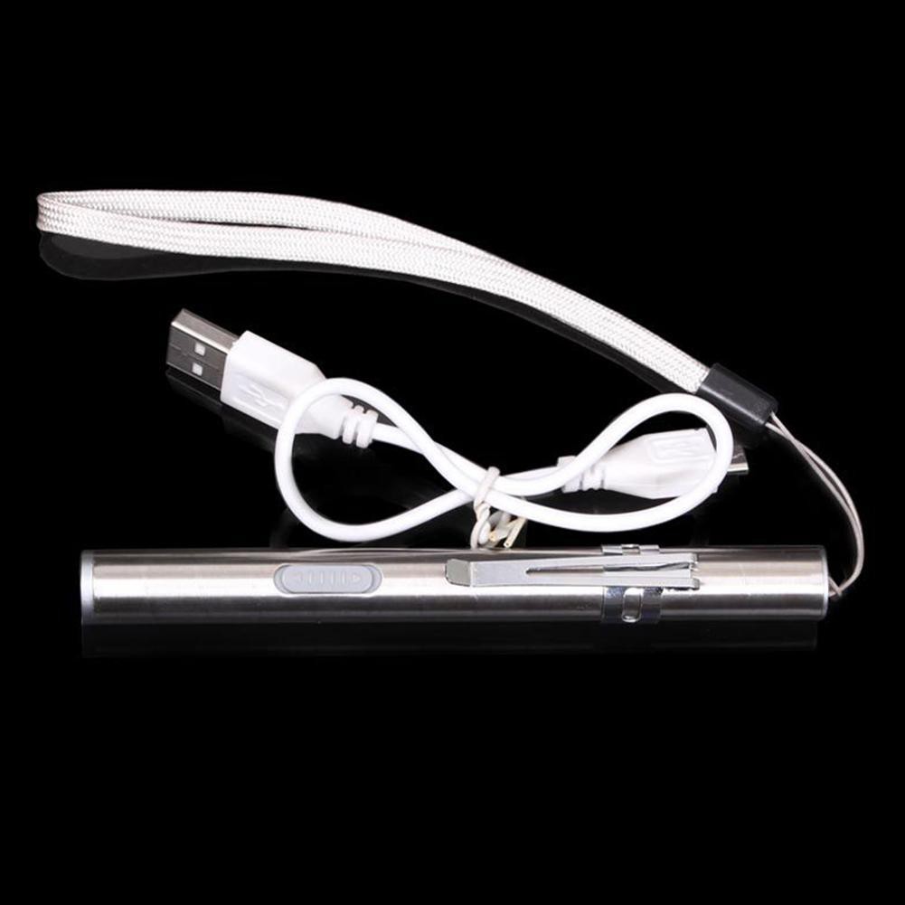 Đèn pin 8000LM Đèn pin bỏ túi Đèn pin LED Kích thước bút T6 USB đèn pin và đèn sạc