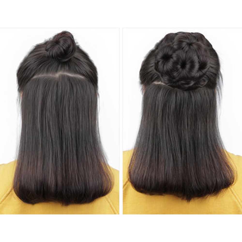 Búi Tóc Giả Có Đính Hạt Dùng Hóa Trang Cho Cô Dâu