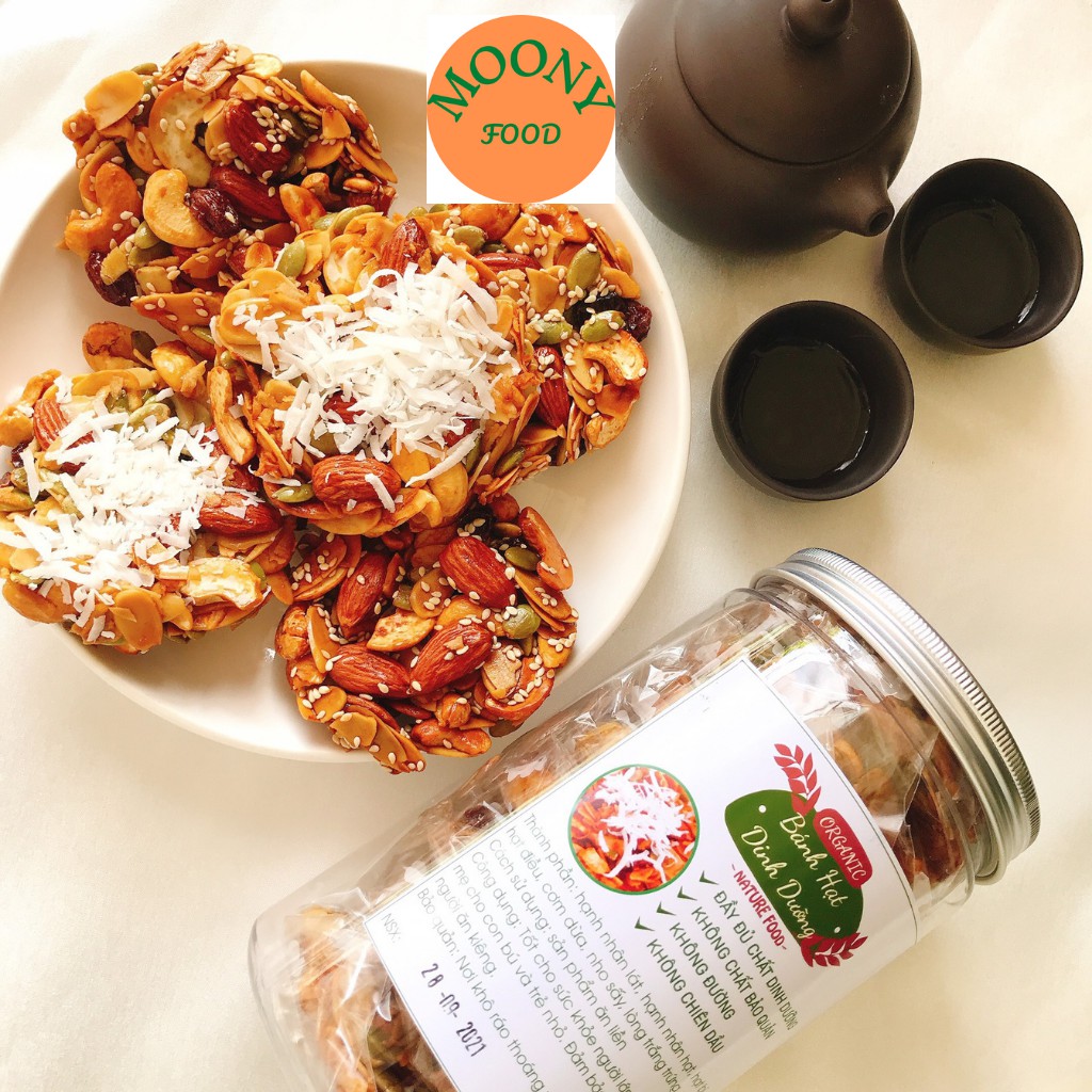 Bánh Ăn Kiêng Hạt Dinh Dưỡng Keto Giảm Cân Healthy Siêu Hạt Granola Hộp 400G