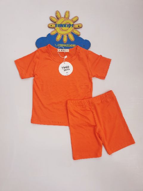 Set bộ cotton thun lạnh loại 1 cho bé từ 6-17kg