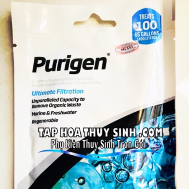 Seachem Purigen (100ml) có sẵn túi