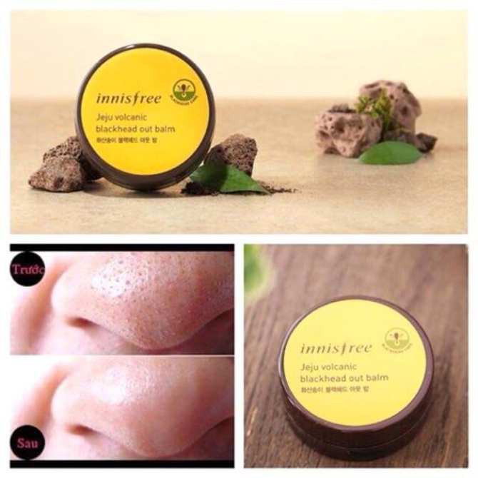 [𝐓𝐚̣̆𝐧𝐠 𝐦𝐚́𝐲 𝐦𝐚𝐬𝐬𝐚𝐠𝐞𝐫 𝐦𝐚̣̆𝐭] Sáp tan mụn đầu đen- Innisfree Jeju- Volcanic Black cam kết 2 tuần hết sạch các loại mụn