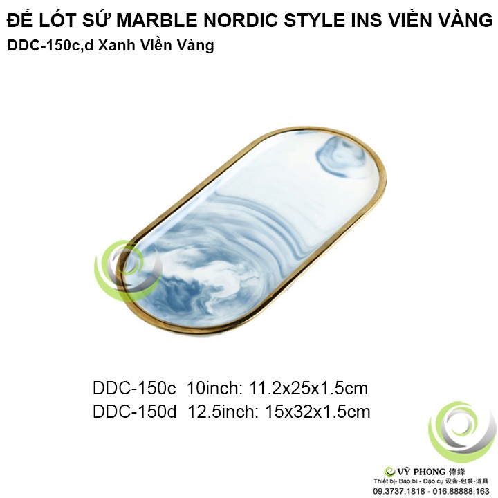 ĐẾ DĨA LÓT SỨ MARBLE NORDIC STYLE TRANG TRÍ NHÀ BẾP ĐẠO CỤ CHỤP ẢNH SẢN PHẨM INS DDC- 124 / DDC-150