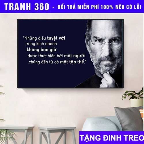 Tranh canvas người nổi tiếng những câu nói hay trong kinh doanh tăng tinh thần lao động và hiệu quả trong công việc