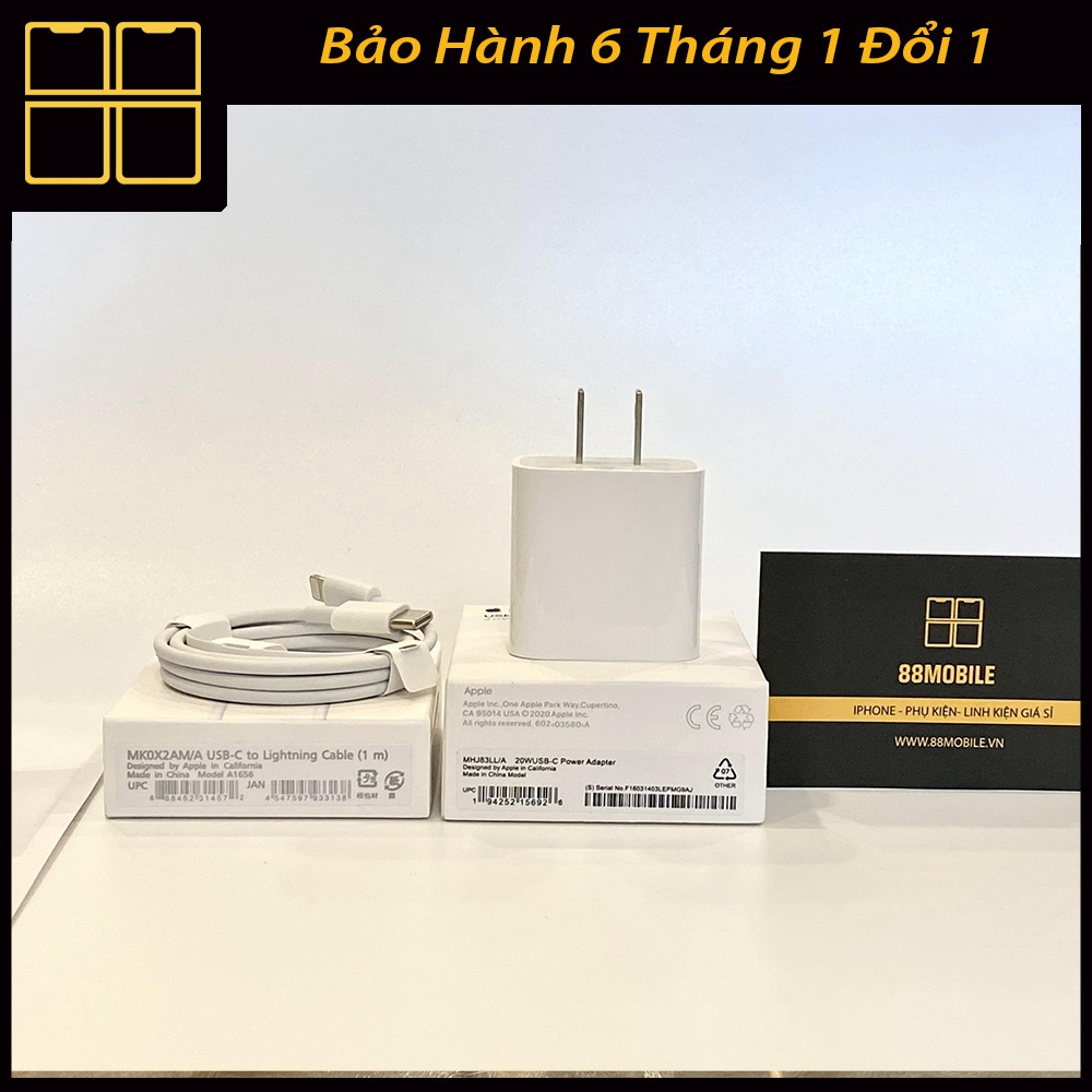 Sạc Nhanh iPhone PD 20W Chân Dẹt Sạc Nhanh cho các dòng iPhone, iPad Sạc 30 Phút lên 50% Pin. 88Mobile