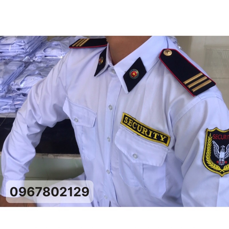 Áo bảo vệ trắng vải si dày dặn dài tay, ngắn tay (không logo phụ kiện)