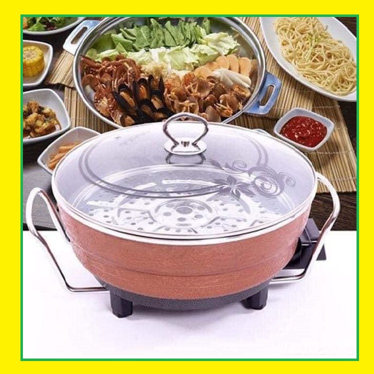Chảo điện đa năng💖Chảo điện/Nồi điện công nghệ nhật bản