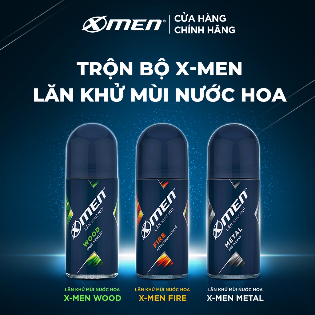 [Mã COSMEN giảm 8% đơn 250K] Lăn khử mùi X-men Wood 50ml