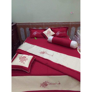 BỘ CHĂN GRA PHỦ SATIN (COTTON LỤA) CAO CẤP PADORA