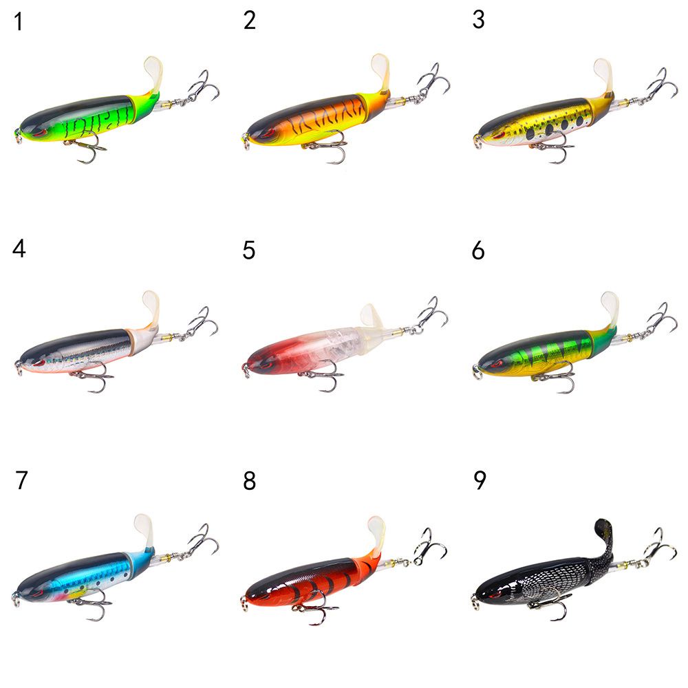 1 Mồi Câu Cá Nhân Tạo Mềm 10cm Có Đuôi Xoay