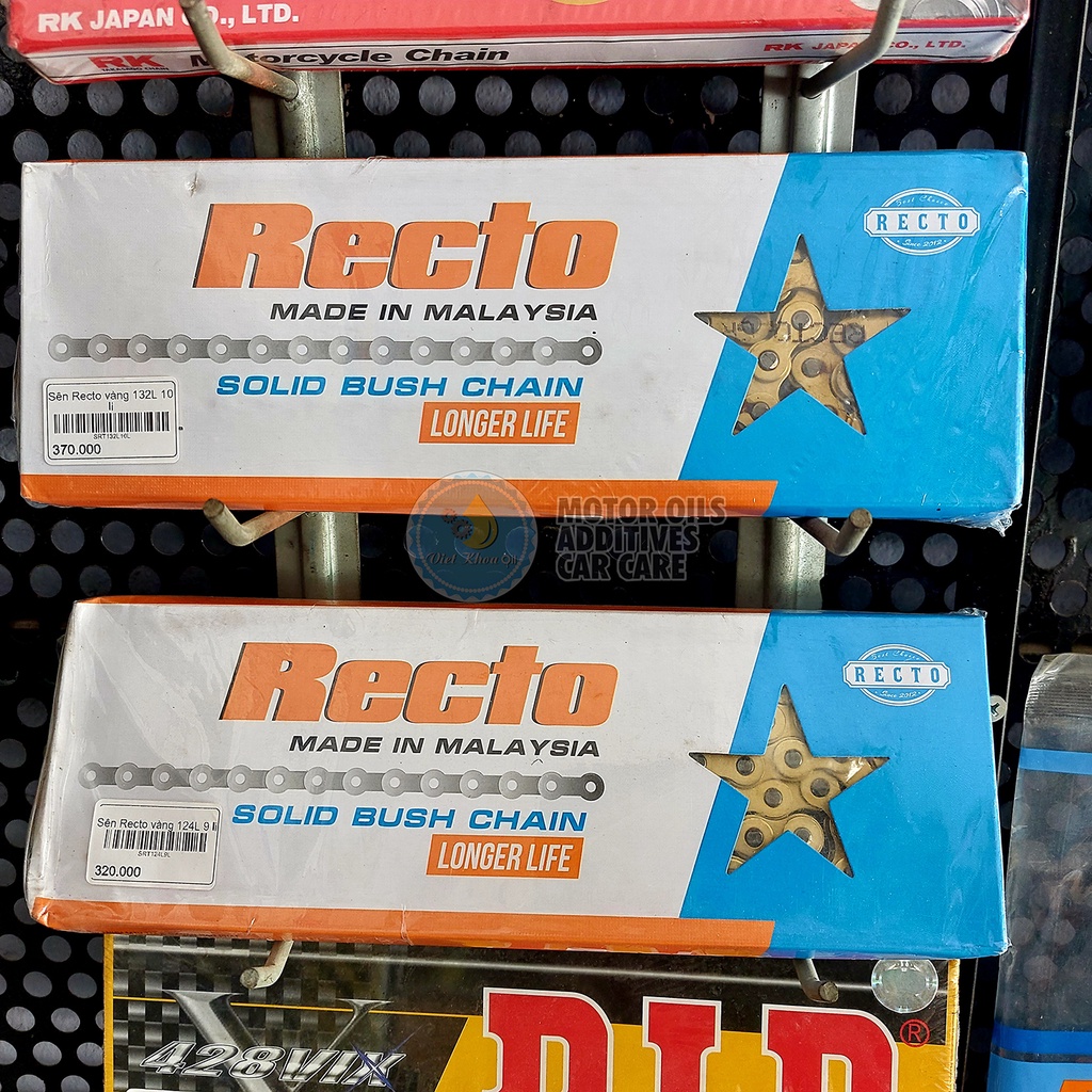 Sên Recto vàng cho xe Honda, Yamaha, Suzuki