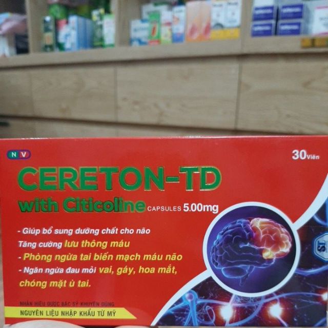 CERETON - TD Ngăn ngừa tai biến mạch máu não, giảm tình trạng đau đầu, chóng mặt